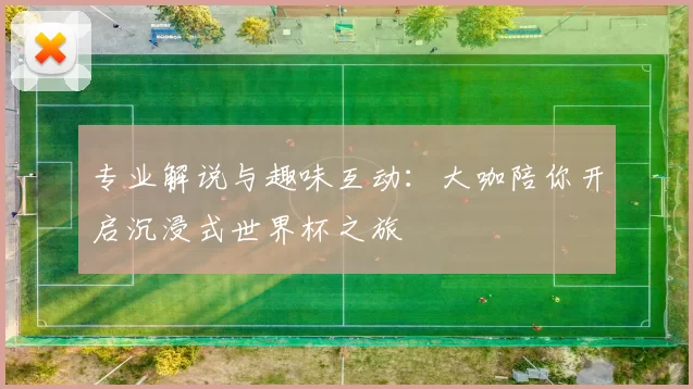 专业解说与趣味互动：大咖陪你开启沉浸式世界杯之旅