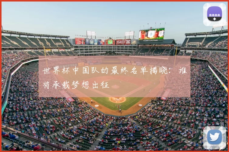 世界杯中国队的最终名单揭晓：谁将承载梦想出征
