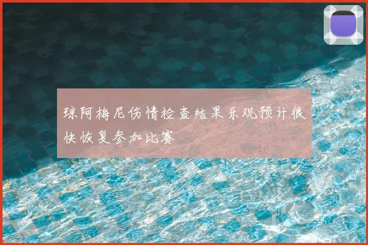 琼阿梅尼伤情检查结果乐观预计很快恢复参加比赛