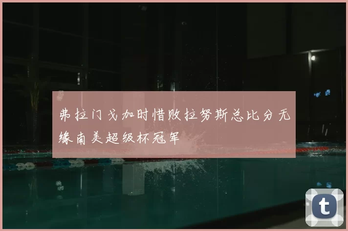 弗拉门戈加时惜败拉努斯总比分无缘南美超级杯冠军